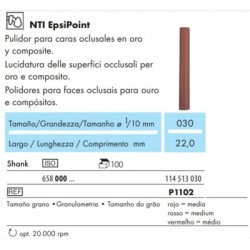 NTI Epsi Point Rojo Pulidor para caras oclusales